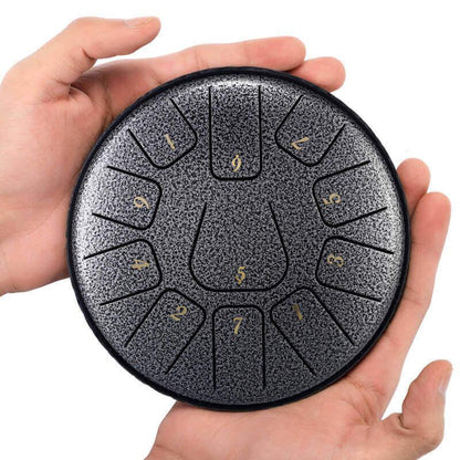 HLURU Huashu Carbon Steel Tongue Drum 11 Tone D Key Square Tongue - 6 Inches / 11 Notes - HLURU.SHOP