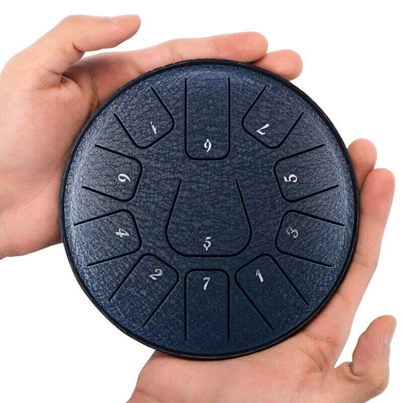 HLURU Huashu Carbon Steel Tongue Drum 11 Tone D Key Square Tongue - 6 Inches / 11 Notes - HLURU.SHOP