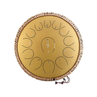 HLURU Huashu Forget-Sad Upgrade Lotus 2TH Generation 14 Inches 13 Notes C Major Carbon Steel Tongue Drum - HLURU.SHOP