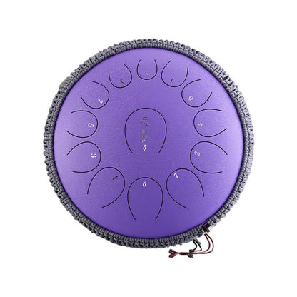 HLURU Huashu Forget-Sad Upgrade Lotus 2TH Generation 14 Inches 13 Notes C Major Carbon Steel Tongue Drum - HLURU.SHOP