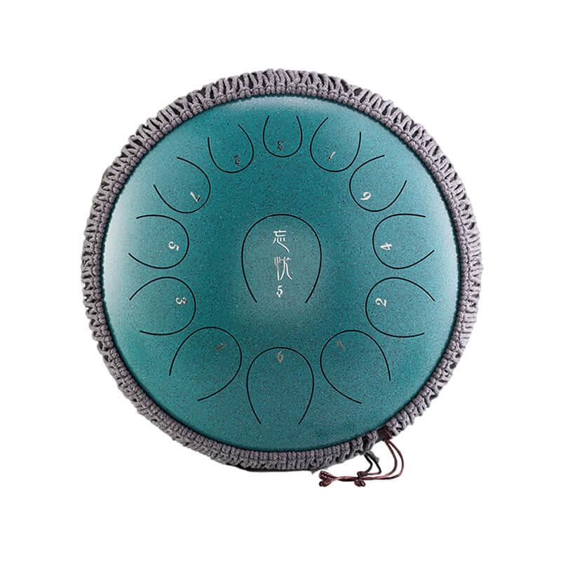 HLURU Huashu Forget-Sad Upgrade Lotus 2TH Generation 14 Inches 13 Notes C Major Carbon Steel Tongue Drum - HLURU.SHOP