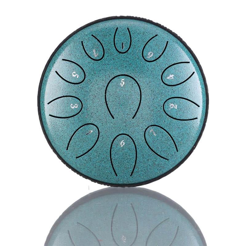 HLURU Huashu Forget-Sad Upgrade Lotus 2TH Generation 6 Inches 11 Notes C/D Major Carbon Steel Tongue Drum - HLURU.SHOP