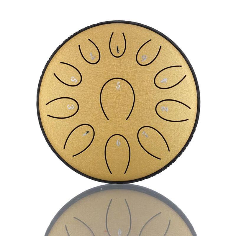 HLURU Huashu Forget-Sad Upgrade Lotus 2TH Generation 6 Inches 11 Notes C/D Major Carbon Steel Tongue Drum - HLURU.SHOP