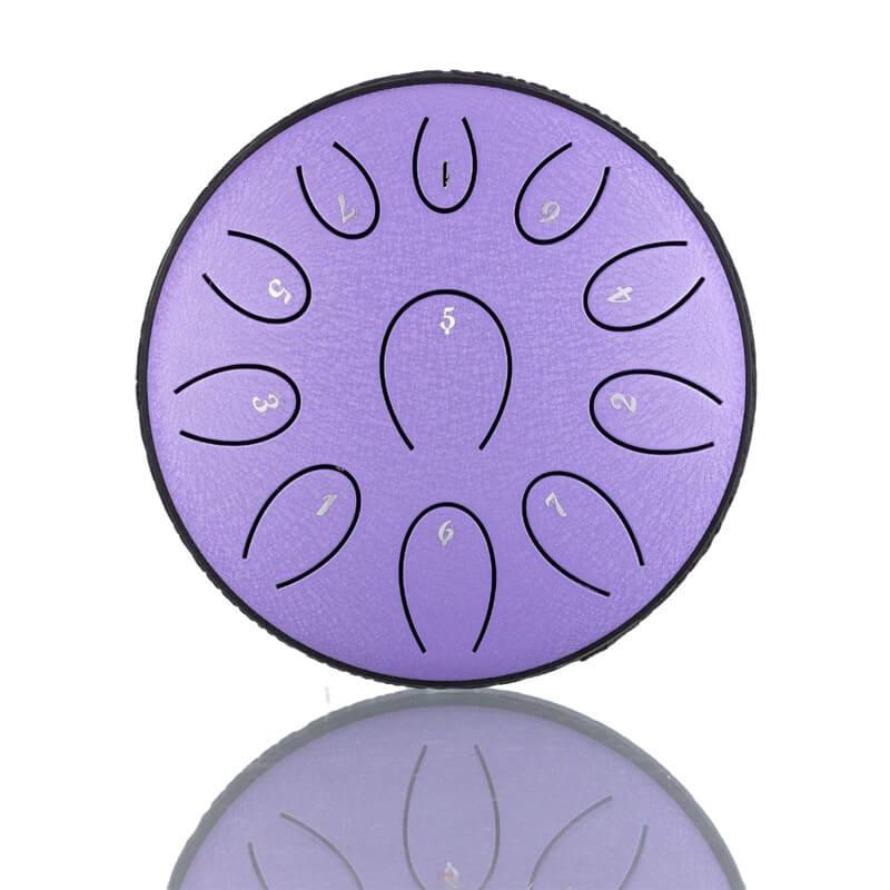 HLURU Huashu Forget-Sad Upgrade Lotus 2TH Generation 6 Inches 11 Notes C/D Major Carbon Steel Tongue Drum - HLURU.SHOP