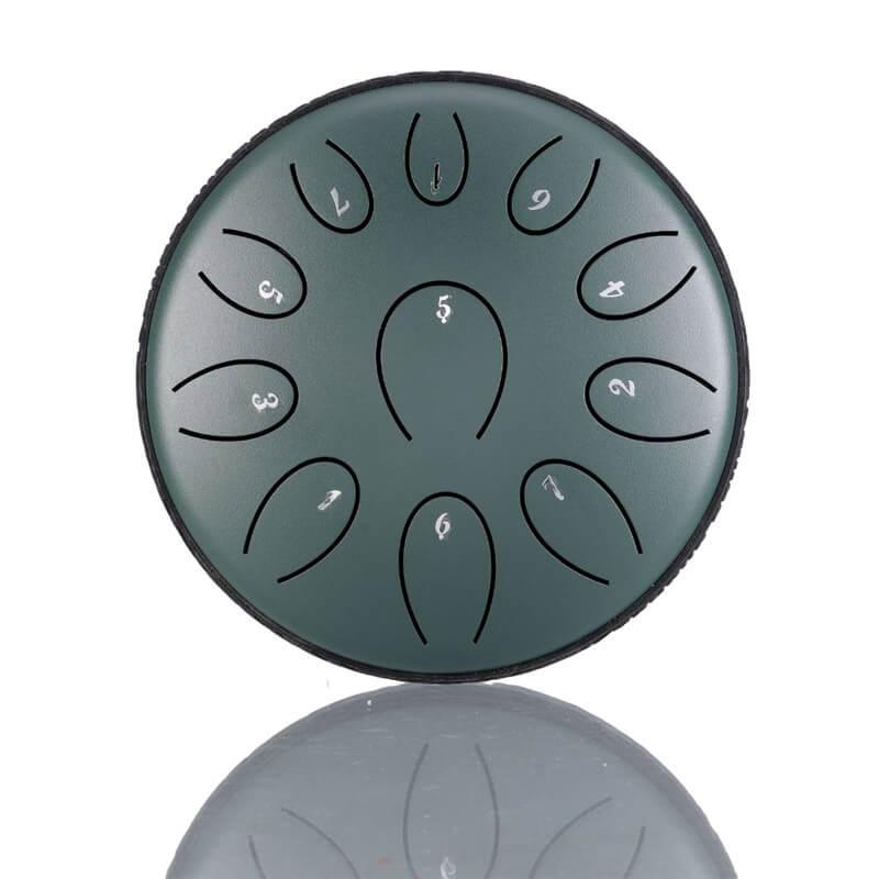 HLURU Huashu Forget-Sad Upgrade Lotus 2TH Generation 6 Inches 11 Notes C/D Major Carbon Steel Tongue Drum - HLURU.SHOP