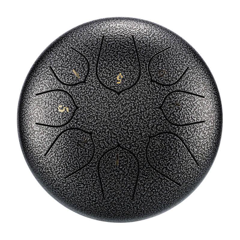 HLURU Huashu Lotus Carbon Steel Tongue Drum 6'' 8 Tone C Key - 6 Inches / 8 Notes - HLURU.SHOP