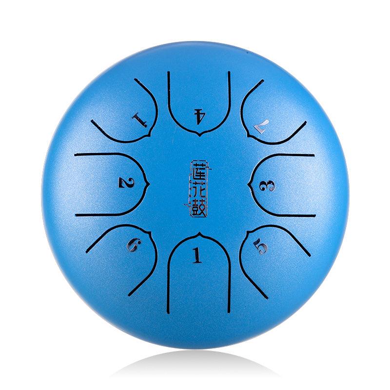 HLURU Huashu Lotus Carbon Steel Tongue Drum 6'' 8 Tone C Key For Children - 6 Inches / 8 Notes - HLURU.SHOP