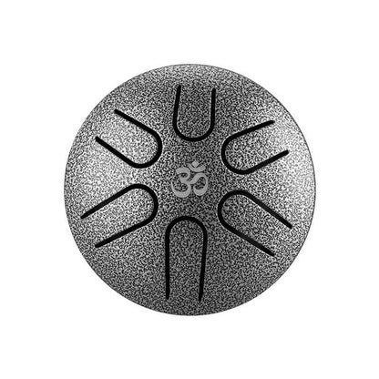 HLURU Huashu Mini Titanium Steel Tongue Drum 3 Inches 6 Notes A5 Tone Pocket Drum For Beginners - HLURU.SHOP