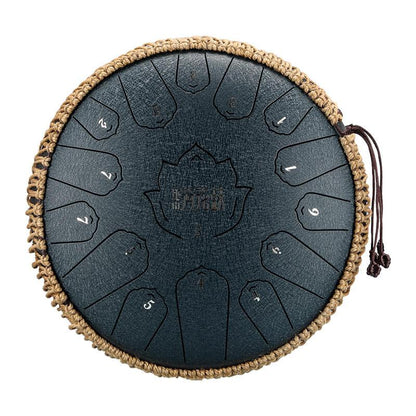 HLURU Huashu Upgrade Lotus 13 Inches 15 Notes C Major Carbon Steel Tongue Drum - HLURU.SHOP