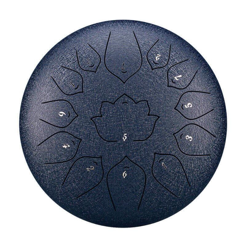 HLURU Huashu Upgrade Lotus 2TH Generation Carbon Steel Tongue Drum 12 Inches 13 Notes C Major - HLURU.SHOP