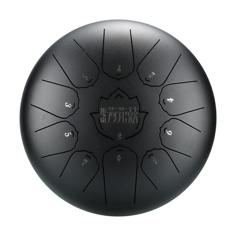 HLURU Huashu Upgrade Lotus Carbon Steel Tongue Drum 10 Inches 11 Notes C Major (6 colors) - HLURU.SHOP