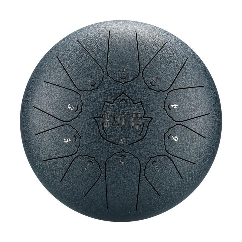 HLURU Huashu Upgrade Lotus Carbon Steel Tongue Drum 10 Inches 11 Notes C Major (6 colors) - HLURU.SHOP