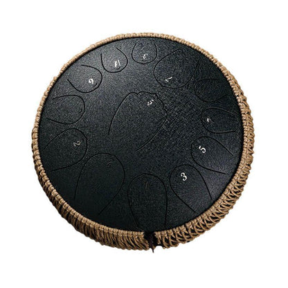 HLURU Huashu Upgrade Lotus Carbon Steel Tongue Drum 12'' 13 Tone C Key - 12 Inches / 13 Notes (11 colors) - HLURU.SHOP