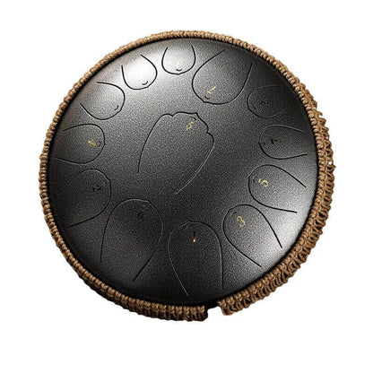 HLURU Huashu Upgrade Lotus Carbon Steel Tongue Drum 12'' 13 Tone C Key - 12 Inches / 13 Notes (11 colors) - HLURU.SHOP