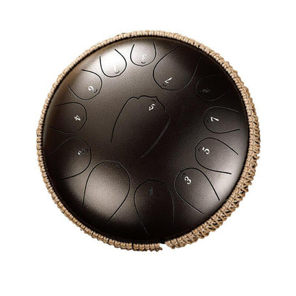 HLURU Huashu Upgrade Lotus Carbon Steel Tongue Drum 12'' 13 Tone C Key - 12 Inches / 13 Notes (11 colors) - HLURU.SHOP