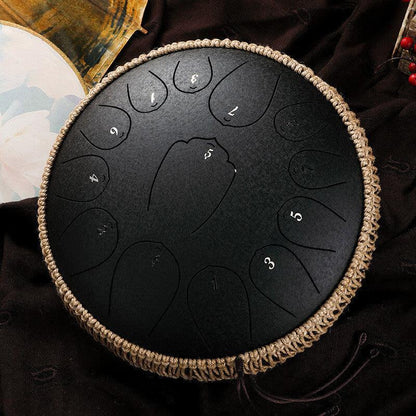 HLURU Huashu Upgrade Lotus Carbon Steel Tongue Drum 12'' 13 Tone C Key - 12 Inches / 13 Notes (11 colors) - HLURU.SHOP