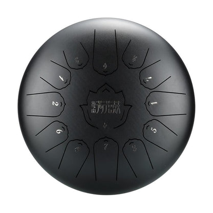 HLURU Huashu Upgrade Lotus Carbon Steel Tongue Drum 12 Inches 13 Notes C Major (6 colors) - HLURU.SHOP