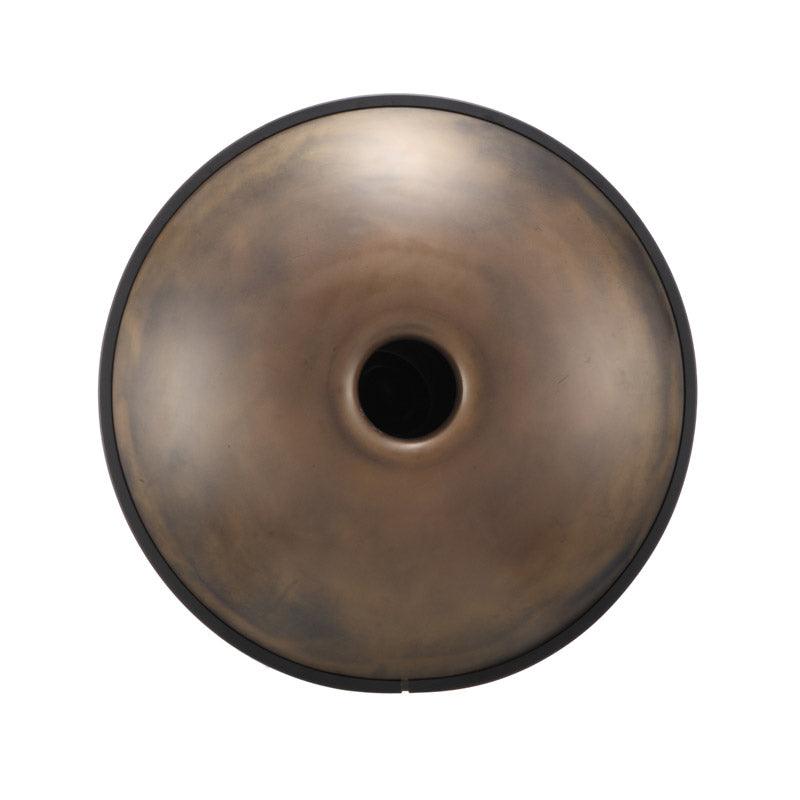 HLURU Level B Upgrade Bronze Kurd Scale D Minor 22 Inch 9/10 Notes 1.2mm Nitride Steel Handpan Drum, Available in 440 Hz, High-end Percussion Instrument - HLURU.SHOP