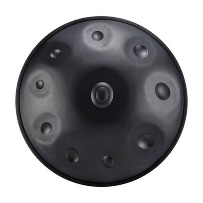 HLURU Level B Upgrade Space Grey Kurd Scale D Minor 22 Inch 9/10 Notes 1.2mm Nitride Steel Handpan Drum, Available in 440 Hz, High-end Percussion Instrument - HLURU.SHOP