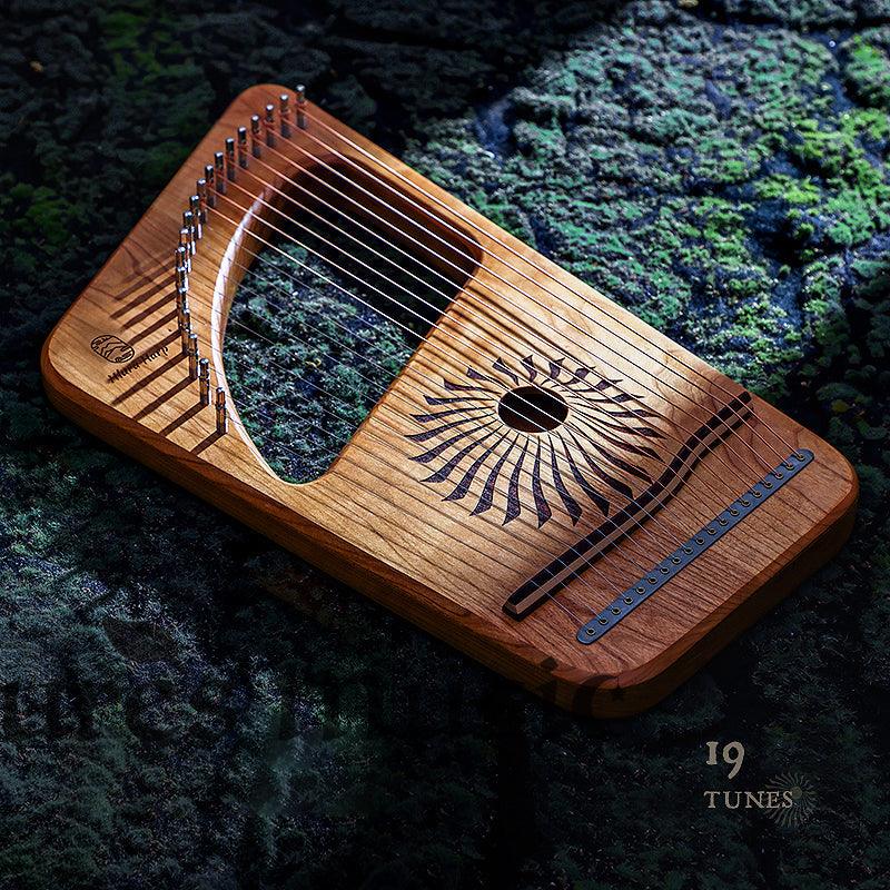 Hluru Lyre Harp 19-string Hollow "Light on earth" Instrument - HLURU.SHOP