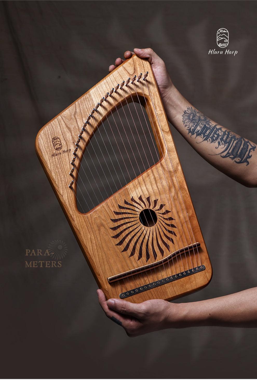 Hluru Lyre Harp 19-string Hollow "Light on earth" Instrument - HLURU.SHOP