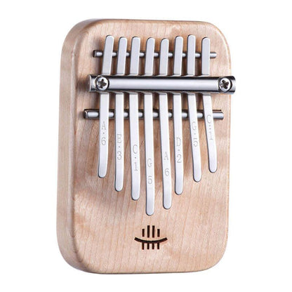 HLURU Mini 8 Key Flat Board Kalimba Thumb Piano, Maple Single Board C Tone Kalimba Instrument - HLURU.SHOP