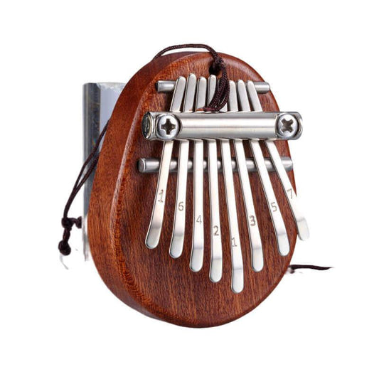 HLURU Mini 8 Key Thumb Piano Kalimba, Sapele Portable Finger Piano For Kids & Adult Beginners - HLURU.SHOP