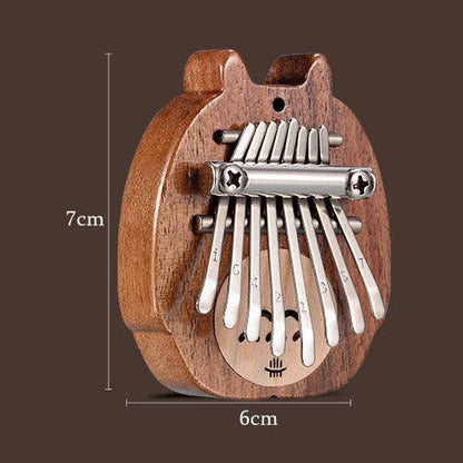 HLURU Mini 8 Key Thumb Piano Kalimba, Walnut & Maple Totoro Portable Finger Piano For Kids & Adult Beginners - HLURU.SHOP