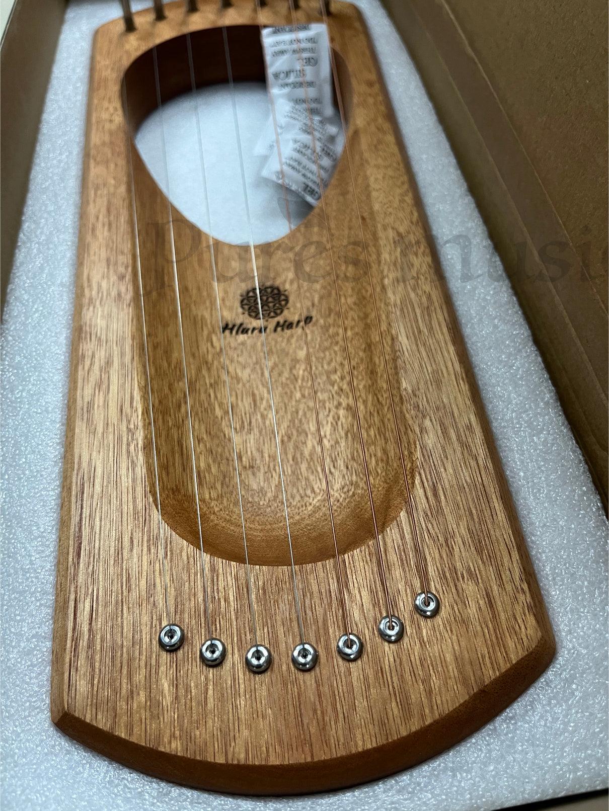 Hluru Mini Lyre Harp 7-string "Light on earth" Instrument Gift for Beginners - HLURU.SHOP