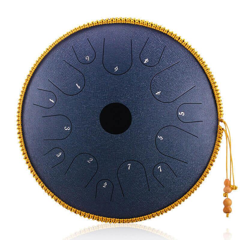 HLURU Professional Performance Copper Disc Steel Tongue Drum 14 Inches 14 Notes C Key Butterfly Drum - HLURU.SHOP