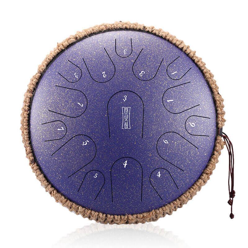 HLURU Professional Performance Titanium Steel Tongue Drum 13 Inches 15 Notes C Major D Major - HLURU.SHOP