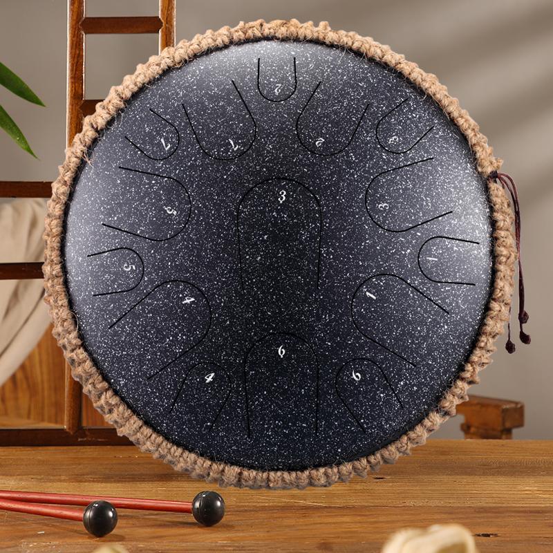 HLURU Professional Performance Titanium Steel Tongue Drum 13 Inches 15 Notes C Major D Major - HLURU.SHOP