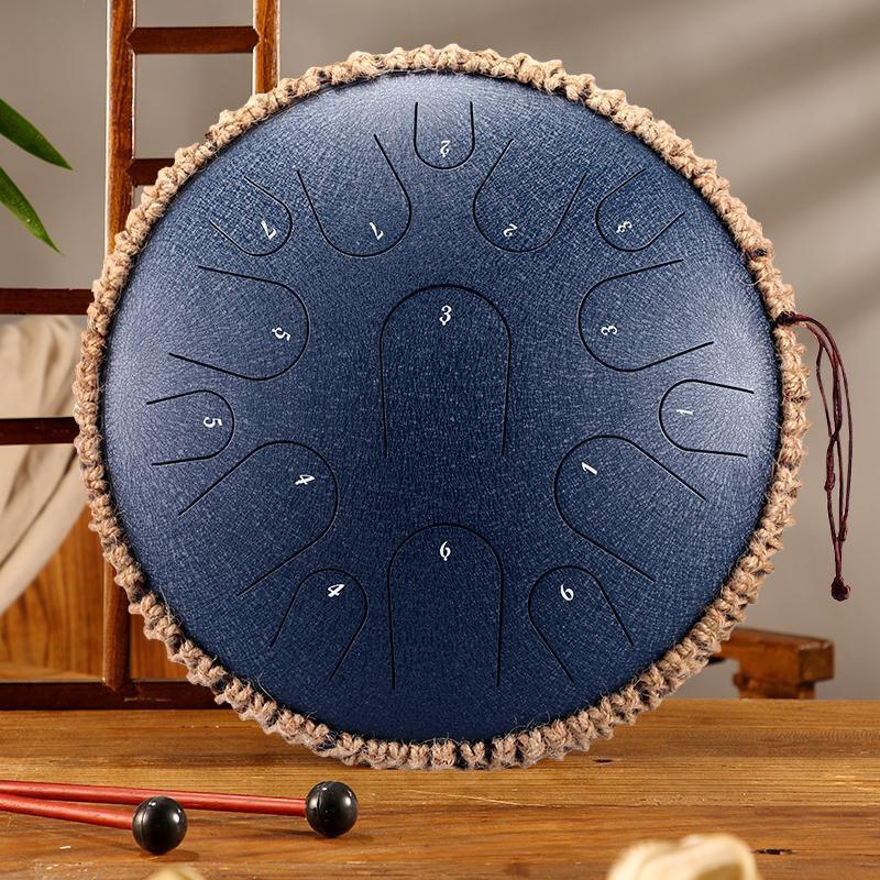 HLURU Professional Performance Titanium Steel Tongue Drum 13 Inches 15 Notes C Major D Major - HLURU.SHOP