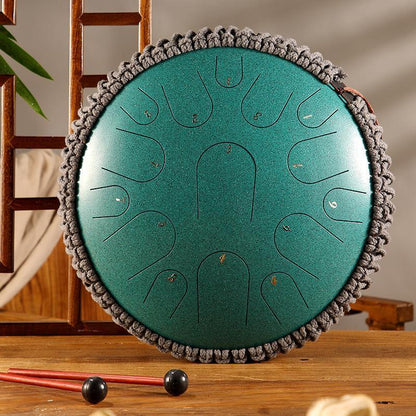 HLURU Professional Performance Titanium Steel Tongue Drum 13 Inches 15 Notes C Major D Major - HLURU.SHOP