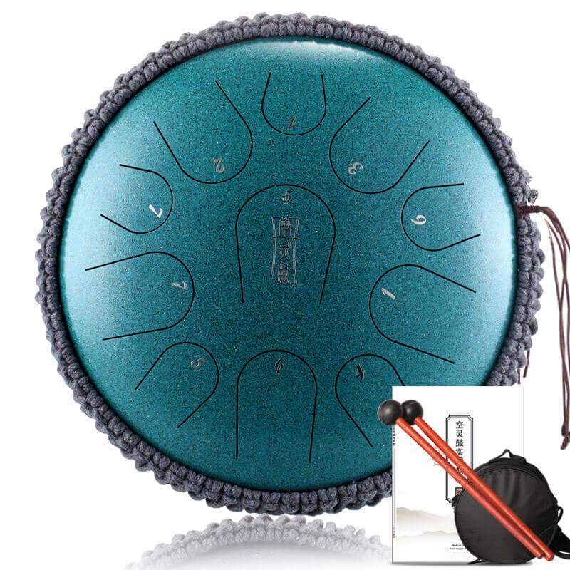 HLURU Professional Performance Titanium Steel Tongue Drum 14 Inches 11 Notes C Key - HLURU.SHOP