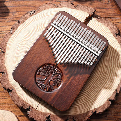 HLURU Tree of Life 21 Key Single Layer Walnut Kalimba Thumb Piano, C Tone Kalimba Instrument - HLURU.SHOP