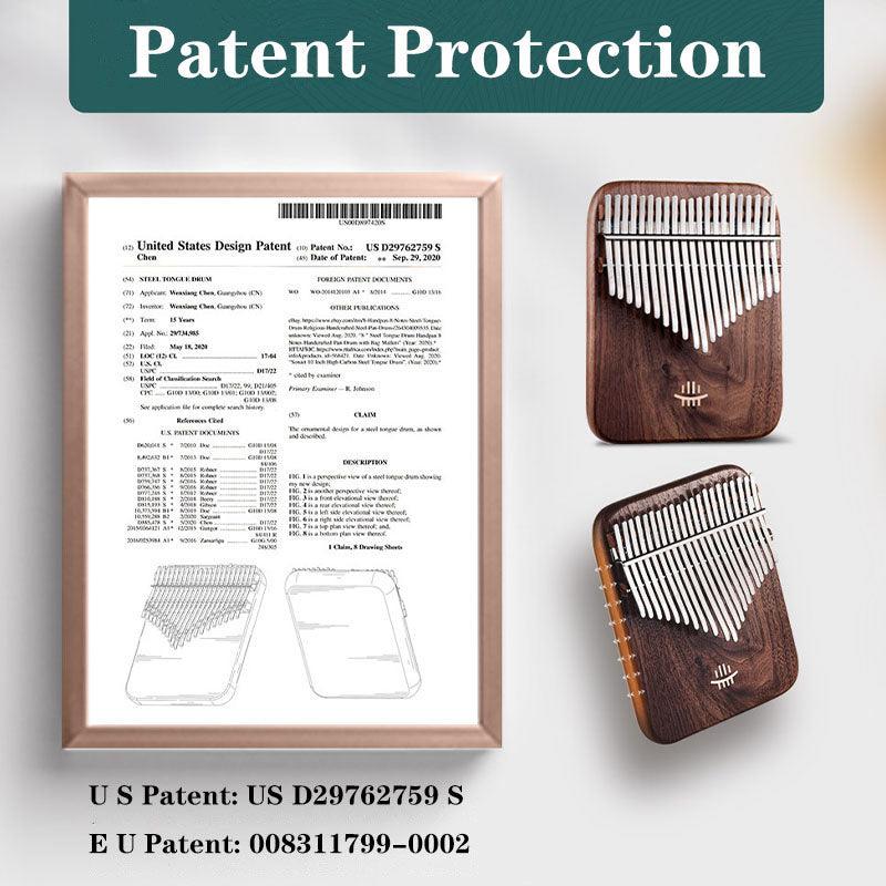 HLURU Tree of Life 38 Keys Double Layer Walnut Kalimba Thumb Piano, C Tone Kalimba Instrument - HLURU.SHOP