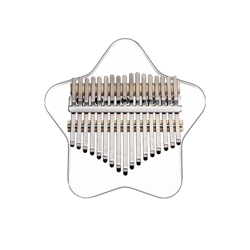 HluruShop Acrylic Galaxy 17/21 Key Flat Board Kalimba Thumb Piano For Children, Single Board C Tone Kalimba Instrument - HLURU.SHOP