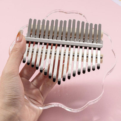 HluruShop Transparent Acrylic 17/21 Key Flat Board Kalimba Thumb Piano For Children, Single Board C Tone Kalimba Instrument - HLURU.SHOP