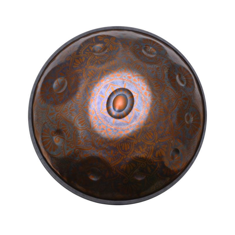 MiSoundofNature Customized Epiphany Entirely Handmade Handpan Drum - E La Sirena Scale Stainless Steel 22 In 9/10/12 Notes, Available in 432 Hz & 440 Hz - HLURU.SHOP