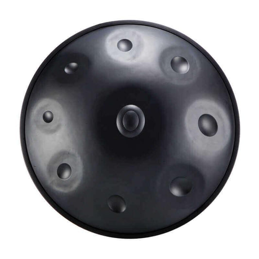 MiSoundofNature Customized High-end Nitride Steel C Major 22 Inches 9 Notes Handpan Drum, Available in 432 Hz and 440 Hz - HLURU.SHOP