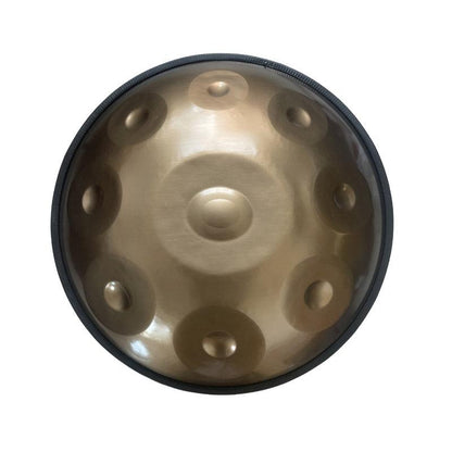 MiSoundofNature Customized Kurd D Minor High-end Stainless Steel Handpan Drum, Available in 432 Hz and 440 Hz, 22 Inch 13(9+4) Notes Percussion Instrument - HLURU.SHOP