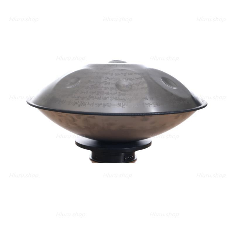 MiSoundofNature Customized Sanskrit D Minor Hijaz Scale 22 Inch 9/10/12 Notes Stainless Steel / Nitride Steel Handpan Drum, Available in 432 Hz & 440 Hz - HLURU.SHOP