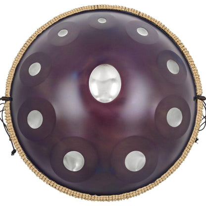 MiSoundofNature DC Handpan Drum Neutron 22 Inches 10 Notes D Minor Kurd Scale Hangdrum - HLURU.SHOP