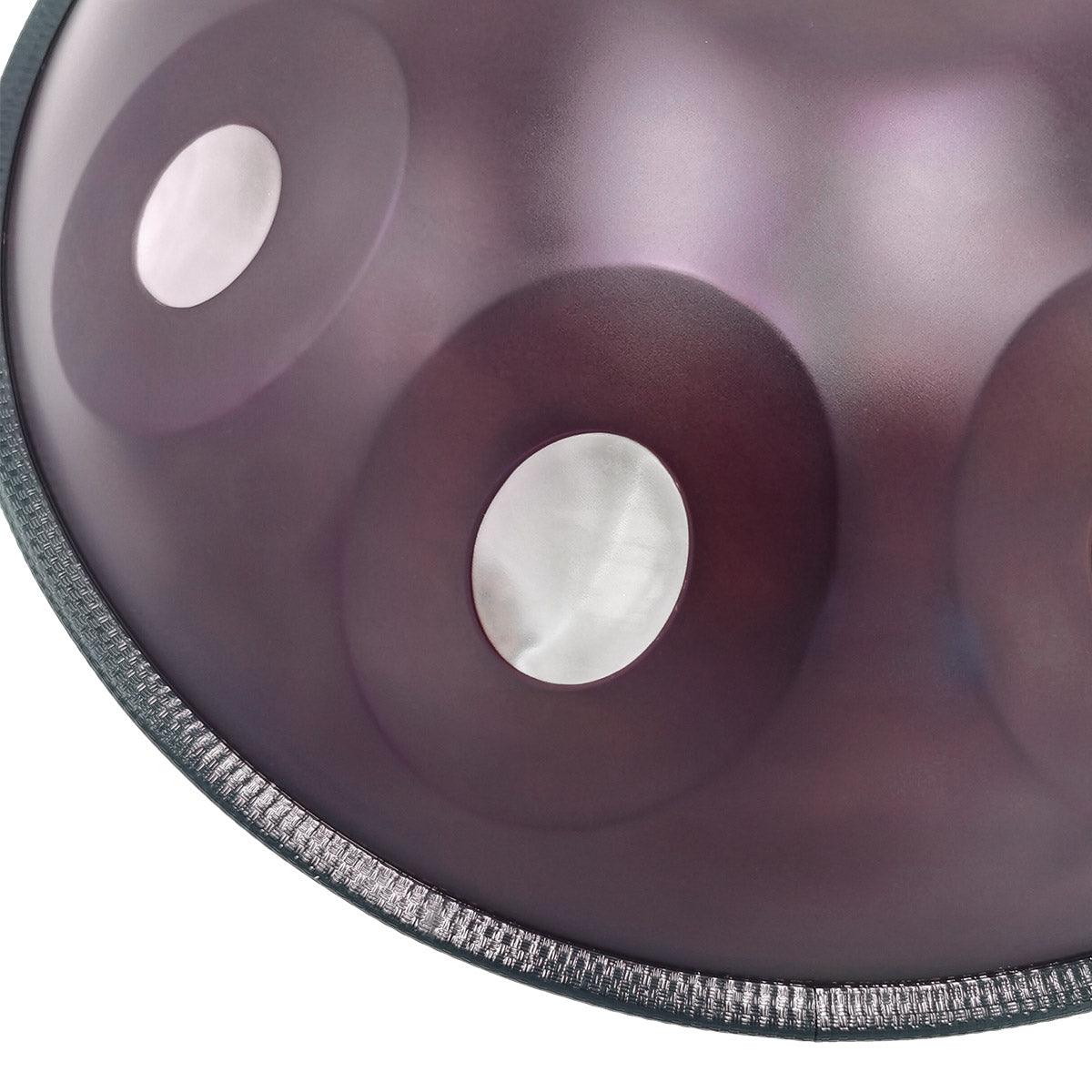 MiSoundofNature DC Handpan Drum Neutron 22 Inches 10 Notes D Minor Kurd Scale Hangdrum - HLURU.SHOP