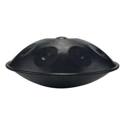 MiSoundofNature DC Handpan Drums Pure Black 22 Inches 9 Notes D Minor Kurd Scale Hangdrum - HLURU.SHOP