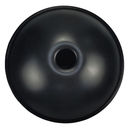 MiSoundofNature DC Handpan Drums Pure Black 22 Inches 9 Notes D Minor Kurd Scale Hangdrum - HLURU.SHOP