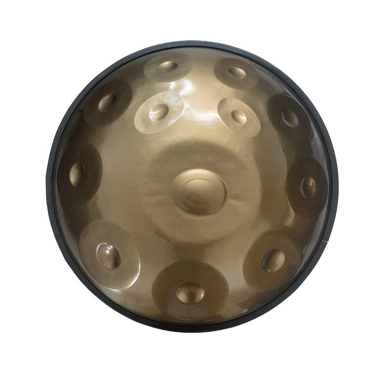 MiSoundofNature Handmade Customized HandPan Drum D Minor Sabye Scale 22 Inch 9/10/12 Notes High-end Stainless Steel, Available in 432 Hz and 440 Hz - HLURU.SHOP