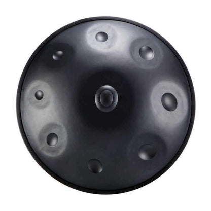 MiSoundofNature Handmade Customized HandPan Drum D Minor Sabye Scale 22 Inches 9/10/12 Notes High-end Nitride Steel Percussion Instrument, Available in 432 Hz and 440 Hz - HLURU.SHOP