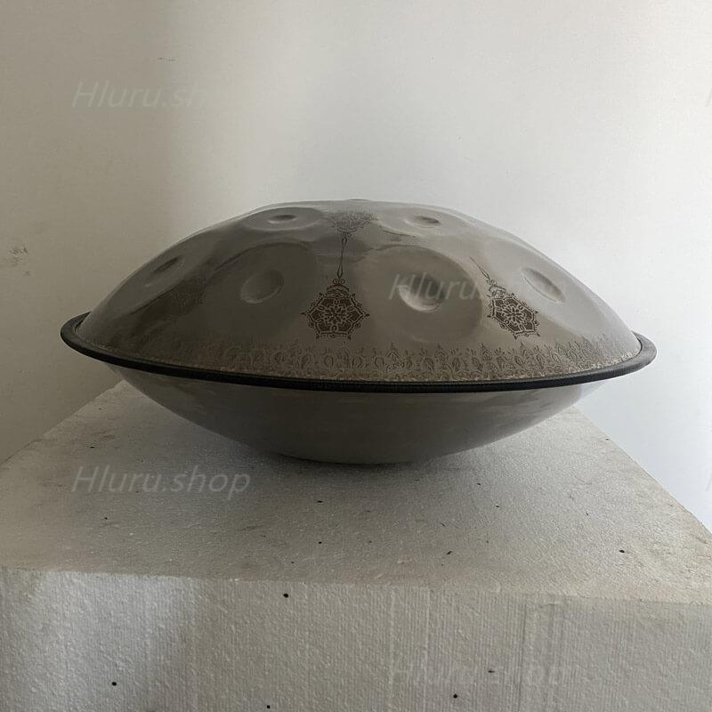 MiSoundofNature Mandala Pattern Handmade Customized Stainless Steel HandPan Drum D Minor Sabye Scale 22 Inch 9/10/12 Notes Featured, Available in 432 Hz and 440 Hz - HLURU.SHOP